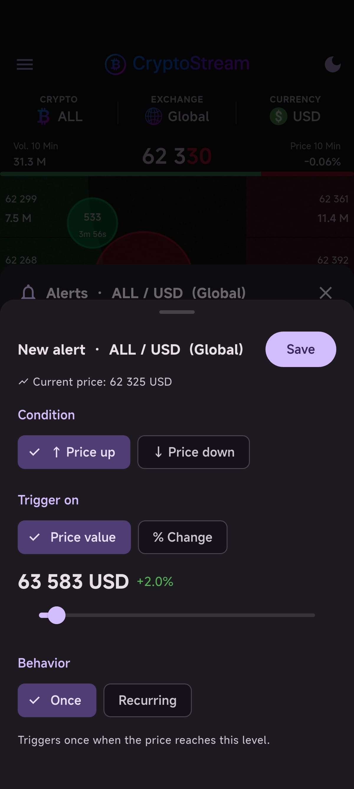 Alerts - Dark Theme
