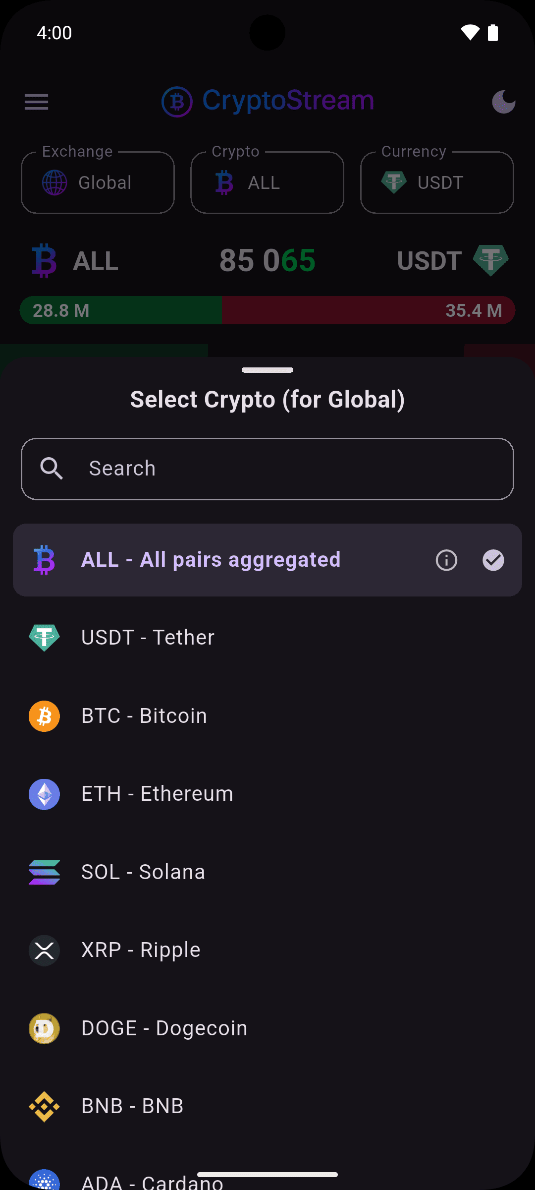 Selector - Dark Theme